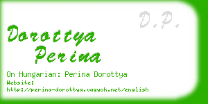 dorottya perina business card